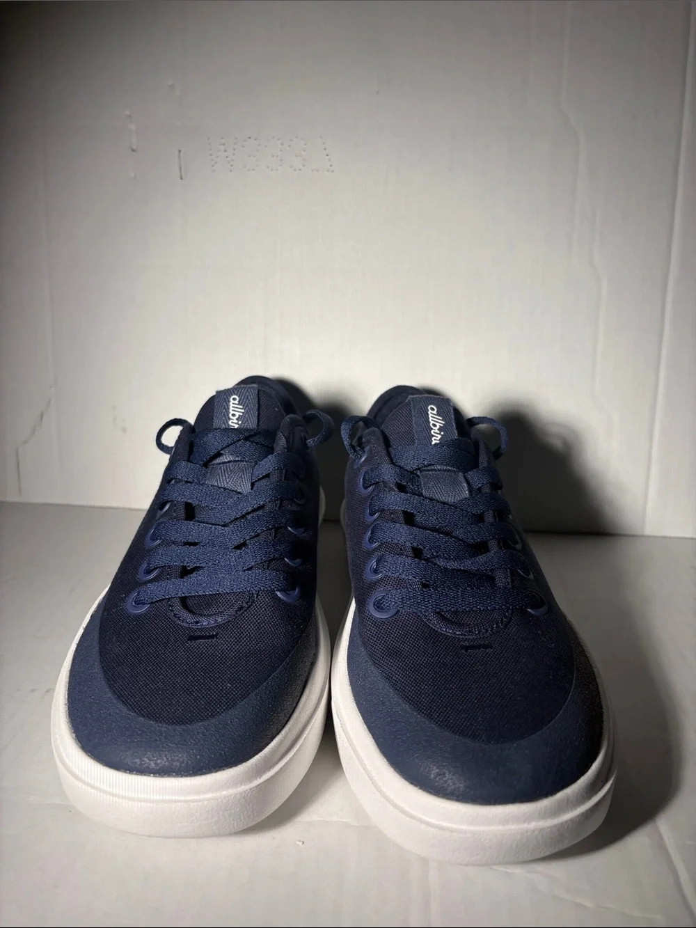 Allbirds Women’s Navy Low-Top Knit Sneakers with White Sole